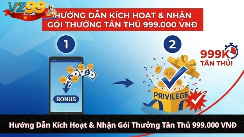 Hướng Dẫn Đăng Ký VZ99: Mở Khóa Đặc Quyền Tân Thủ 999K & Định Danh An Toàn Hướng Dẫn Kích Hoạt & Nhận Gói Thưởng Tân Thủ 999.000 VNĐ