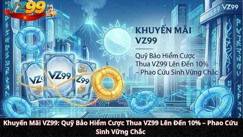 Khuyến Mãi VZ99: Quỹ Bảo Hiểm Cược Thua VZ99 Lên Đến 10% – Phao Cứu Sinh Vững Chắc Khuyến Mãi VZ99: Quỹ Bảo Hiểm Cược Thua VZ99 Lên Đến 10% – Phao Cứu Sinh Vững Chắc