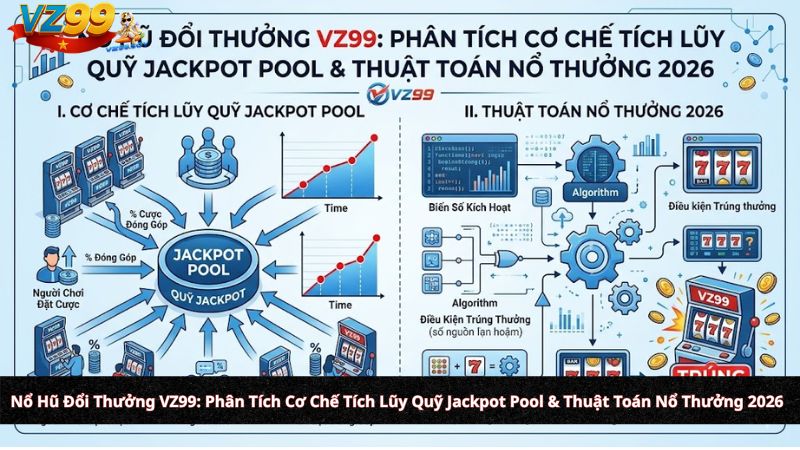 Nổ Hũ Đổi Thưởng VZ99: Phân Tích Cơ Chế Tích Lũy Quỹ Jackpot Pool & Thuật Toán Nổ Thưởng 2026